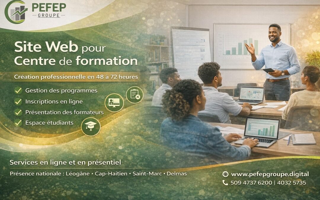 Site Internet pour École ou Centre de Formation en Haïti