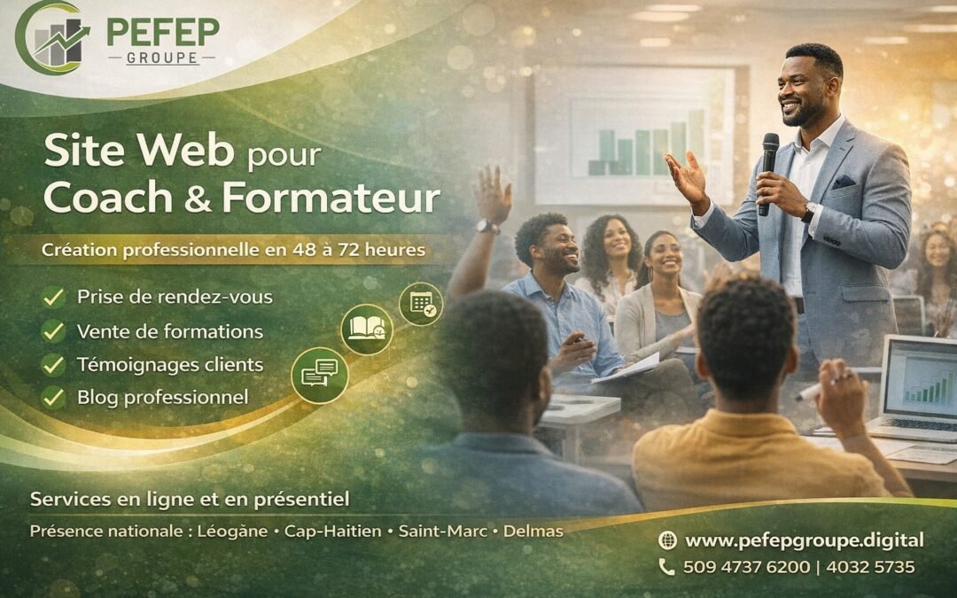 Site Web pour Coach ou Formateur en Haïti