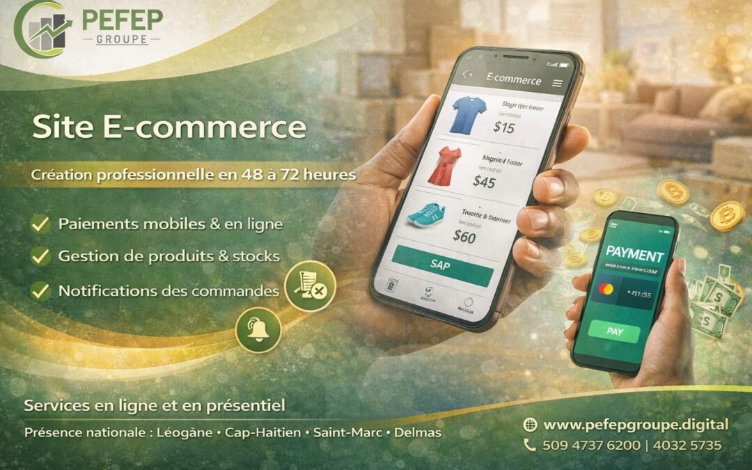 Création Site E-commerce en Haïti