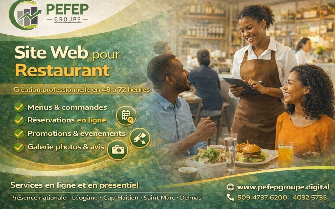 Site Web pour Restaurant en Haïti